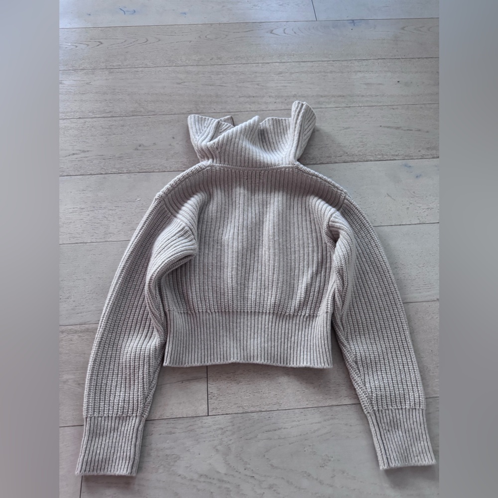 Sandro Paris Emmanuel Zip Up Jumper wool blend - Picture 5 of 11